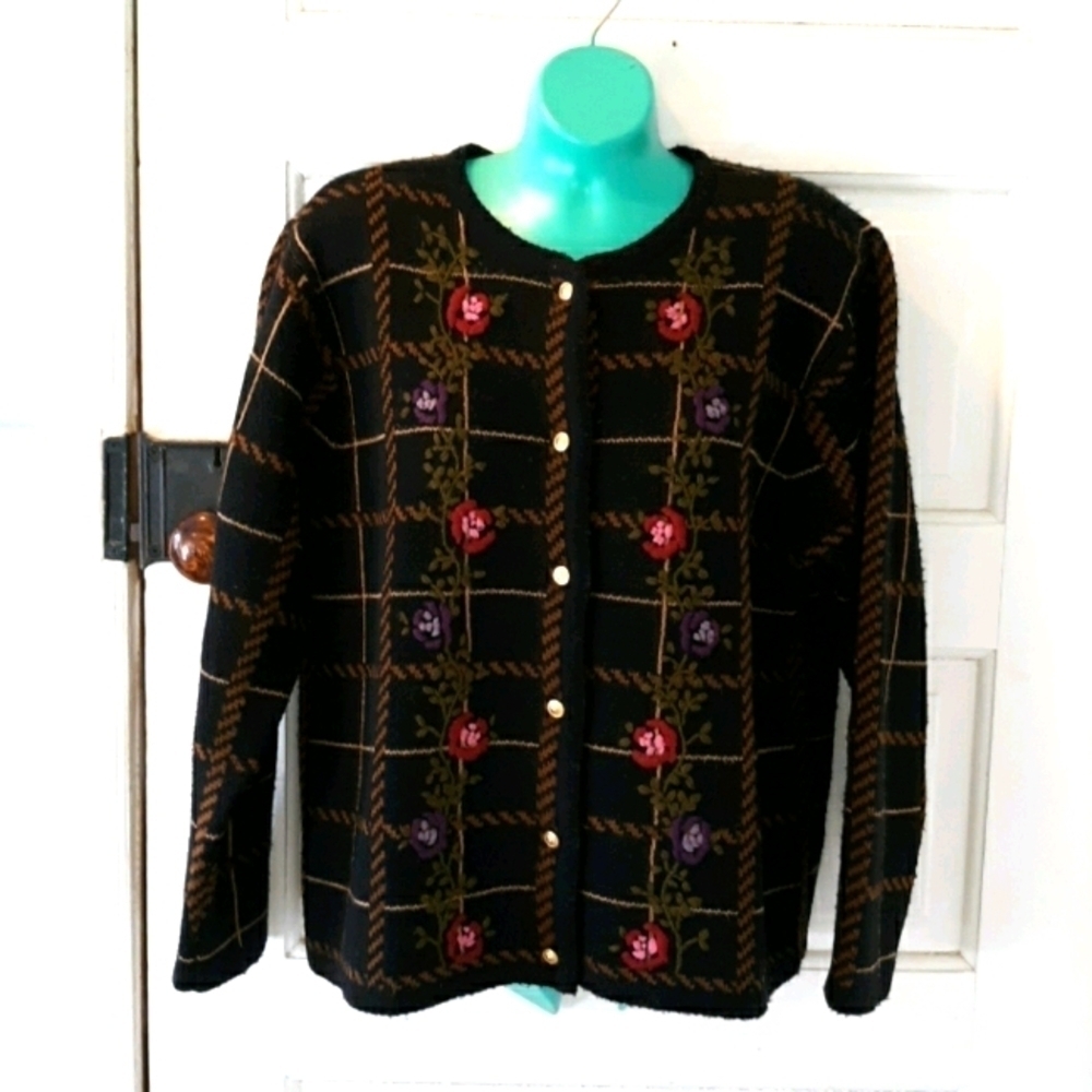Vintage Crystal Kobe medium cardigan sweater